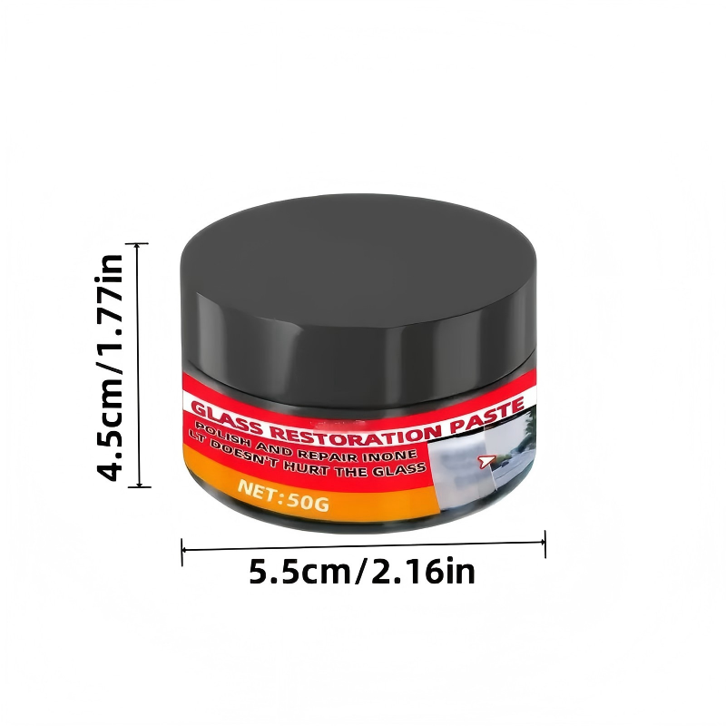 Pâte de Secours en Verre CrystalPure™ — Ravivez Instantanément Votre Verre à une Clarté Impeccable et Éblouissante