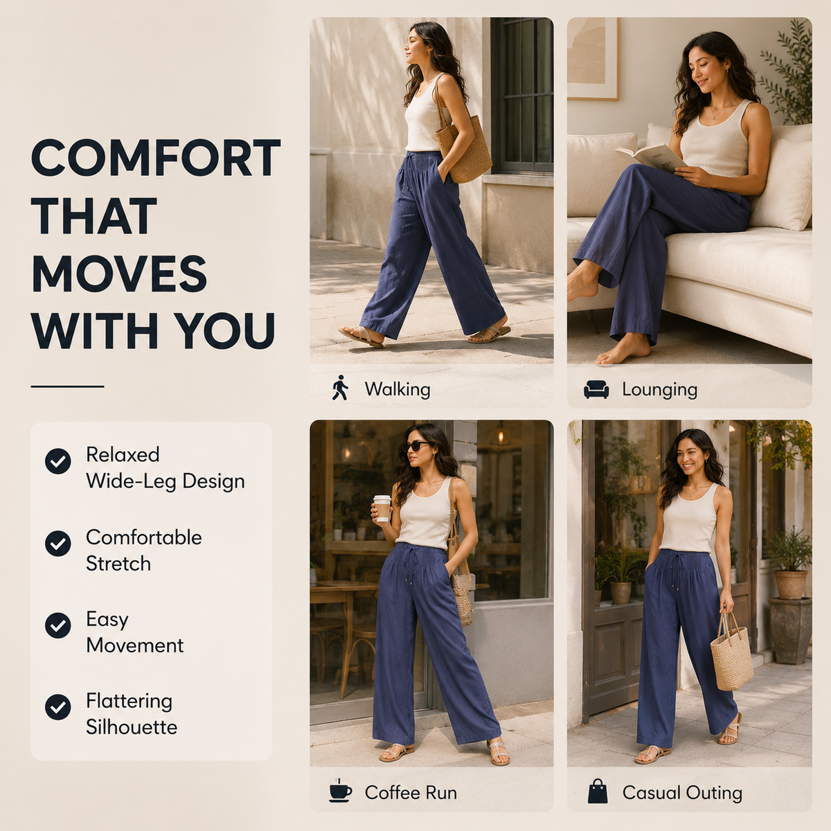 BreeziFlow™ — Confort Léger Comme l'Air Qui Vous Accompagne Toute la Journée