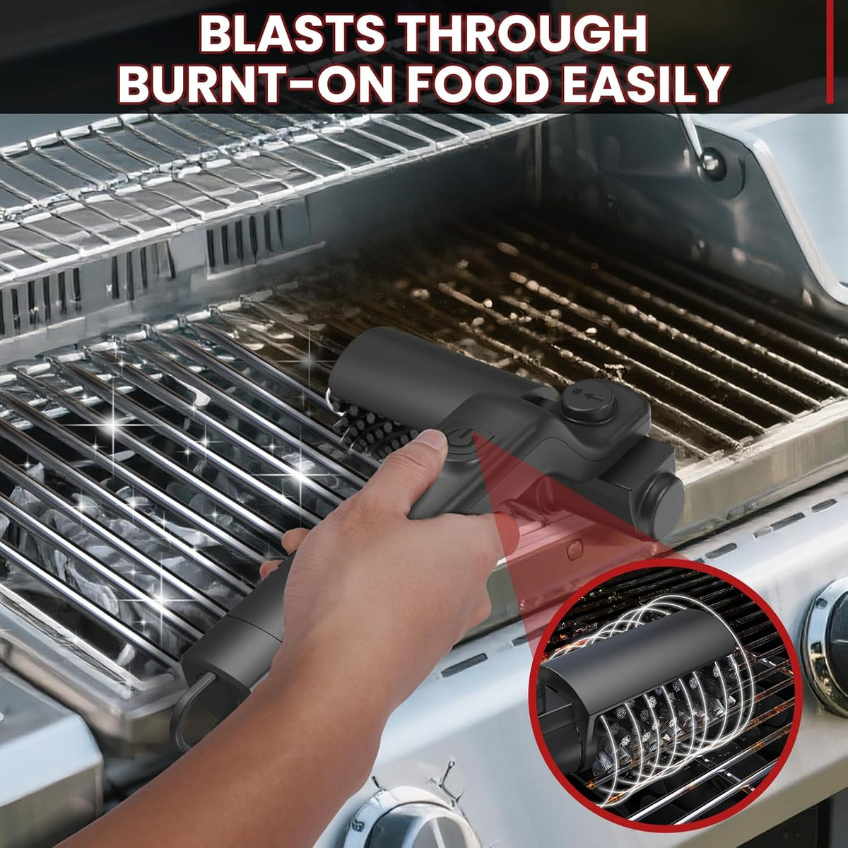 BlazeScrub™ — Nettoyez votre grill sans effort et profitez de chaque moment de barbecue étincelant