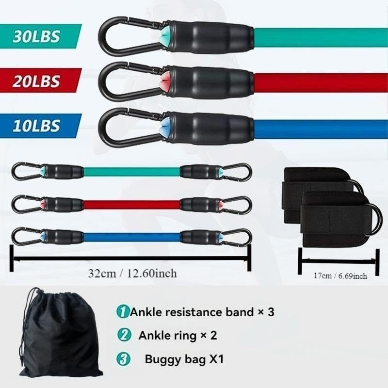 Ensemble de 5 Bandes de Résistance pour Chevilles