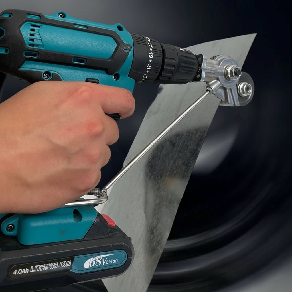 Outil Nibbleur Professionnel avec Accessoire de Perçage pour Tôle Métallique