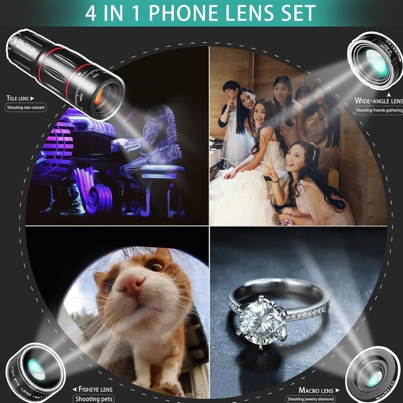 Kit d'objectif de caméra de téléphone ClariScope HD