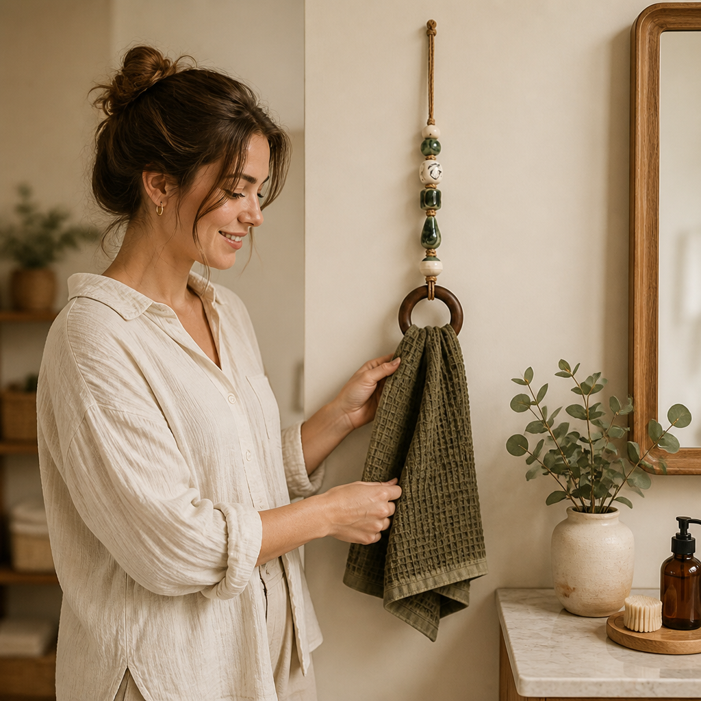 ArtisianNest™ Porte-serviettes en perles — Enveloppez votre maison de chaleur et de style sans effort qui attire les regards