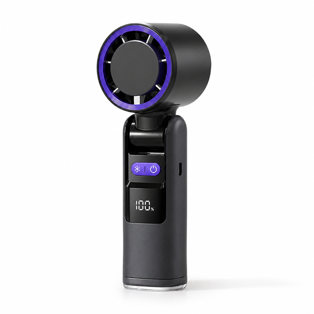 Ventilateur portatif avec plaque de refroidissement à semi-conducteurs (4000 mAh)
