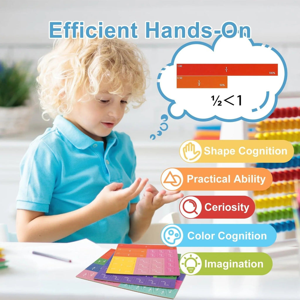 Puzzle de Fractions Magnétiques Montessori