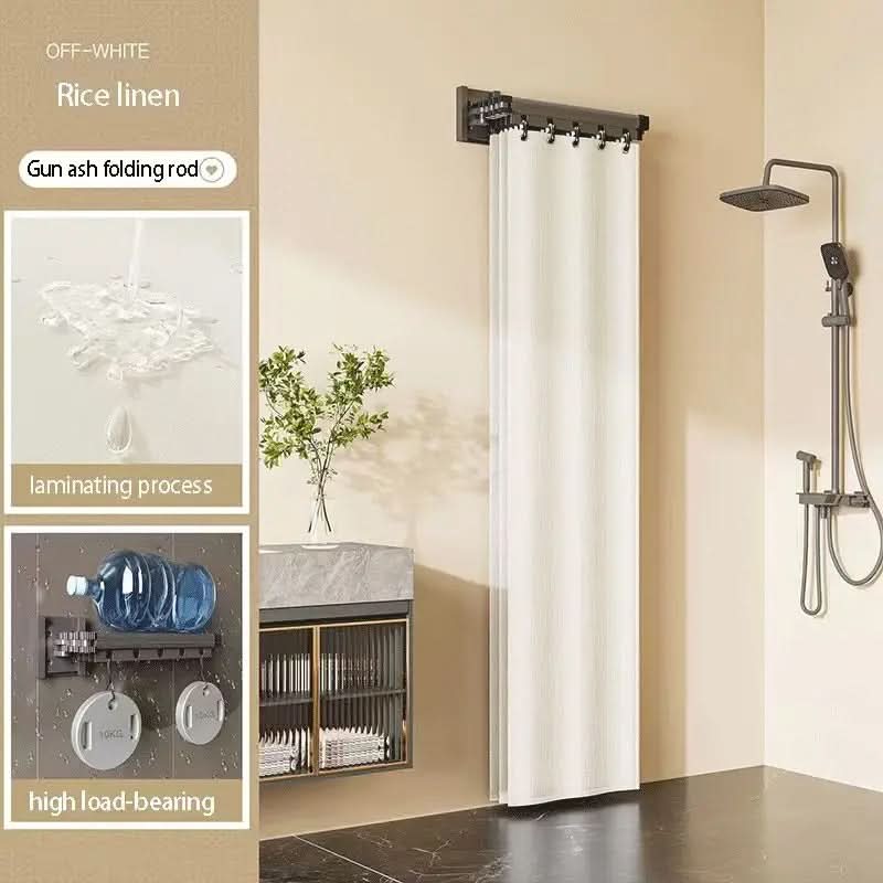 Ensemble de Séparateur de Rideau de Douche Pliable