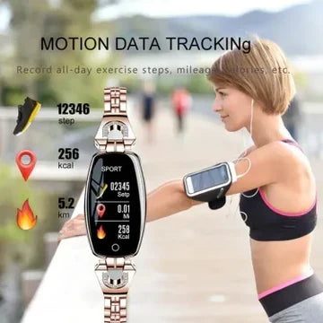 Tracker de Fitness Intelligent avec Moniteur de Fréquence Cardiaque et de Pression Artérielle pour Femmes