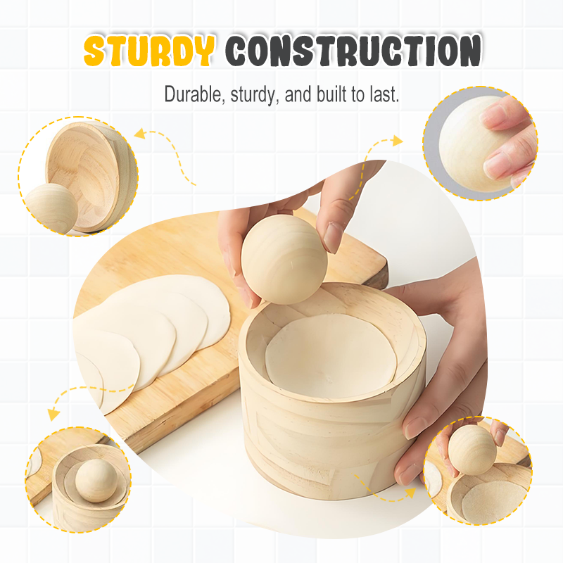 Fabricant de Raviolis | Presse à Pâte en Bois | Surface Antiadhésive | DumpliForm