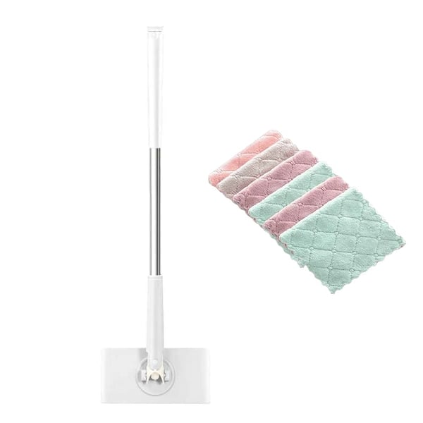 Nettoyant de Sol | Mop Plat avec Tête Rotative à 360° | Remplacement de Pad Sans Contact | MopMate