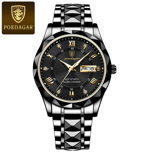 Montre-bracelet de luxe pour hommes, étanche, de la marque haut de gamme avec fonction lumineuse