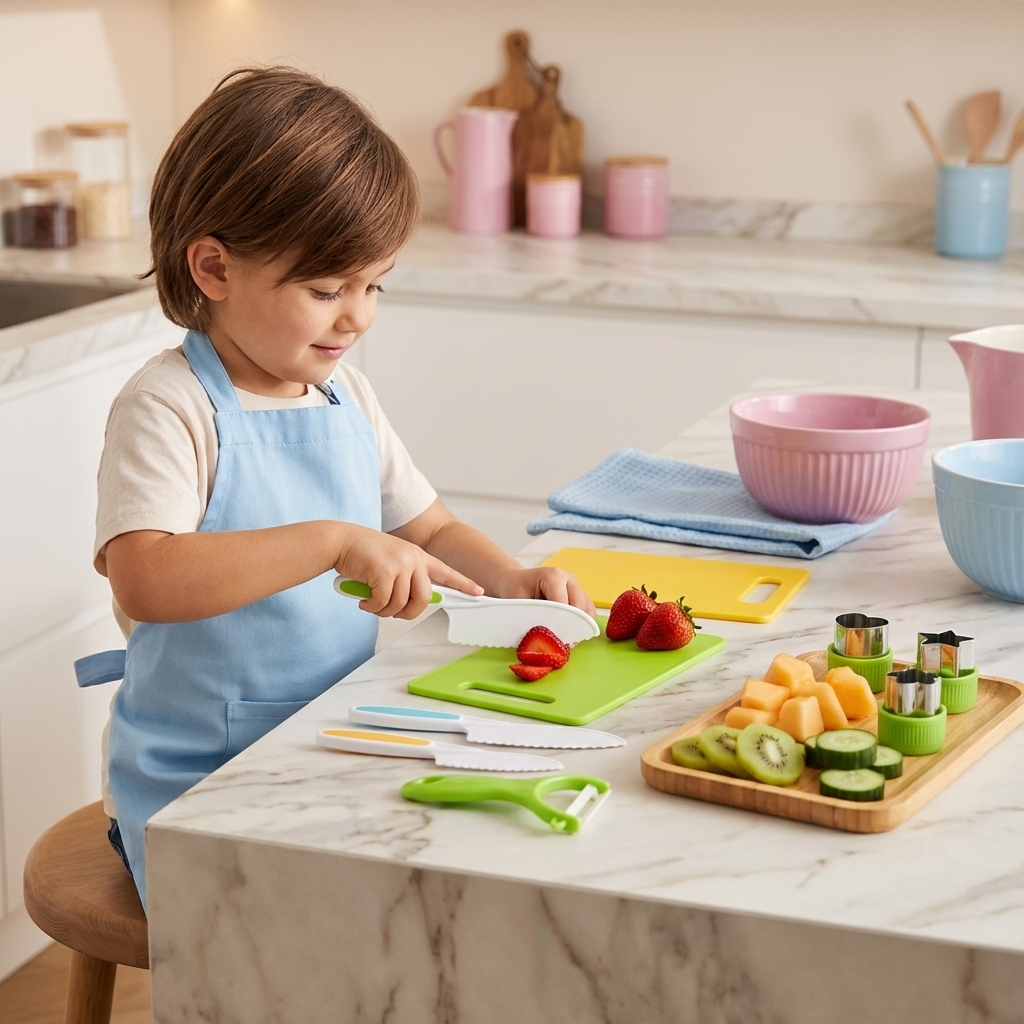 Set de cuisine sécurisé - pour les petits chefs gourmets
