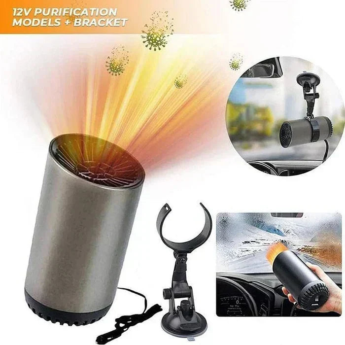 Chauffage Auto 12V & Dégivreur – Chauffage Compact pour Voiture avec Rotation à 360°