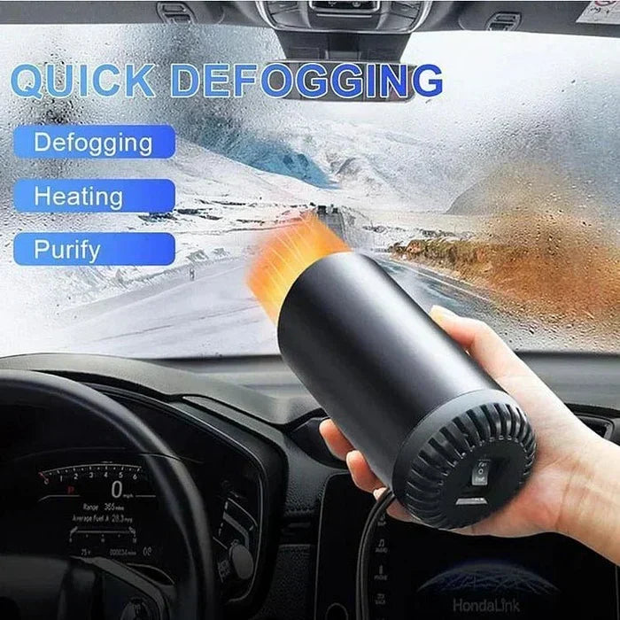 Chauffage Auto 12V & Dégivreur – Chauffage Compact pour Voiture avec Rotation à 360°