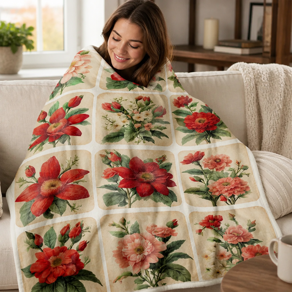 BloomAura™ — Enveloppez-vous dans un Confort Floral Luxueux Qui Ressemble à un Câlin Chaud et Apaisant