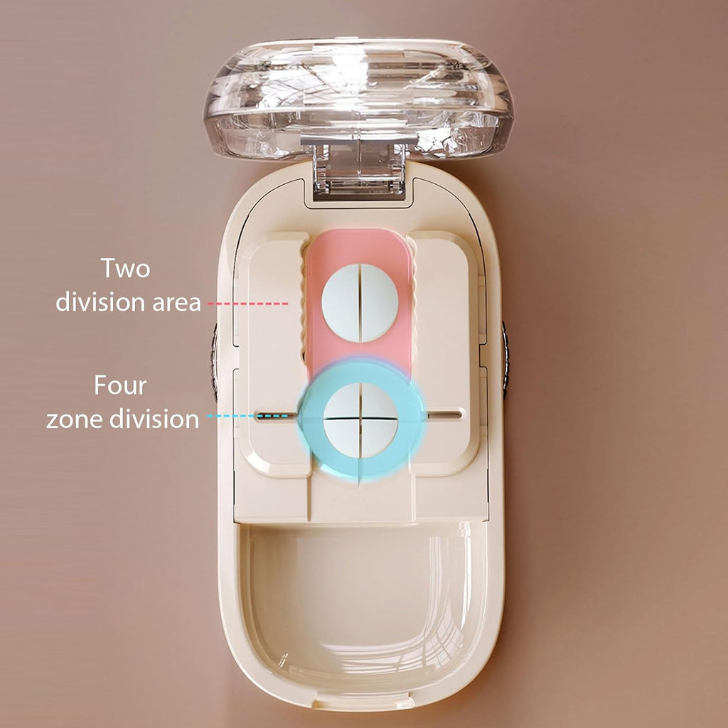 Coupe-pilules portable avec fentes ajustables