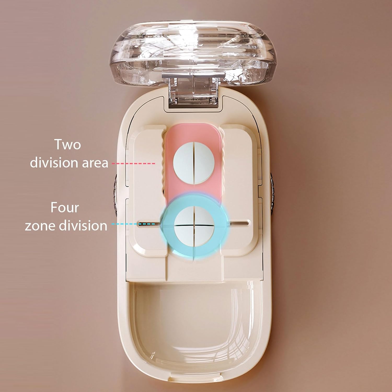 Coupe-pilules portable avec fentes ajustables