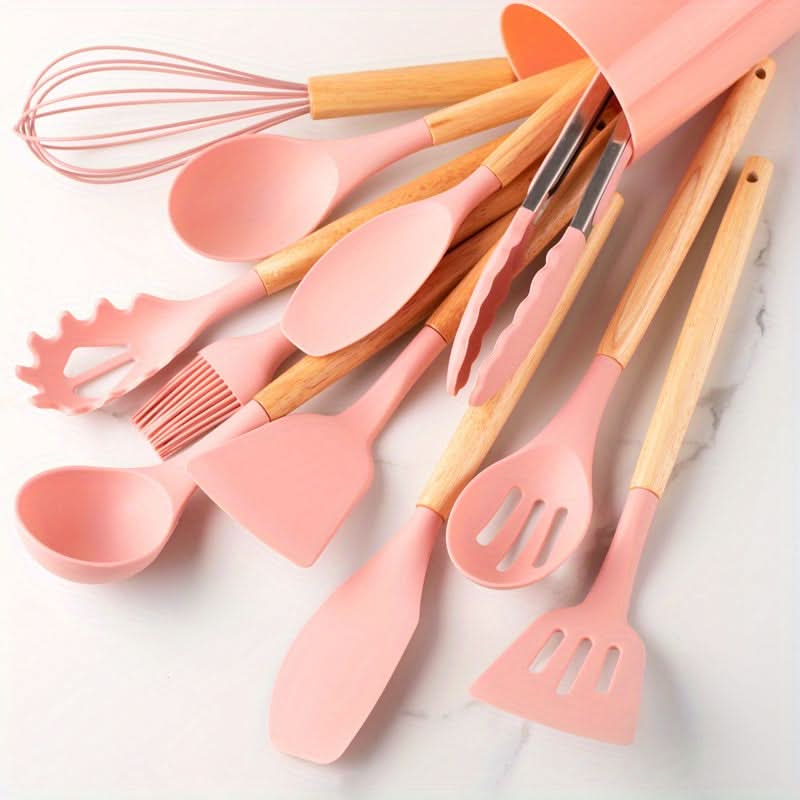 SILICOWARE – Ensemble de Cuisine en Silicone de 12 Pièces | Résistant à la Chaleur & Passe au Lave-Vaisselle