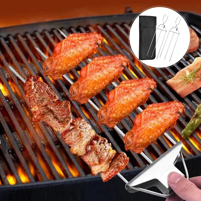 Brochettes de Grill BlazeBite™ — Débloquez des Kabobs Juteux et Pleins de Saveurs Sans Tracas