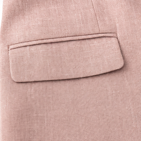 Linelle – Ensemble de Blazer à Taille Haute Plissé et Pantalon Large