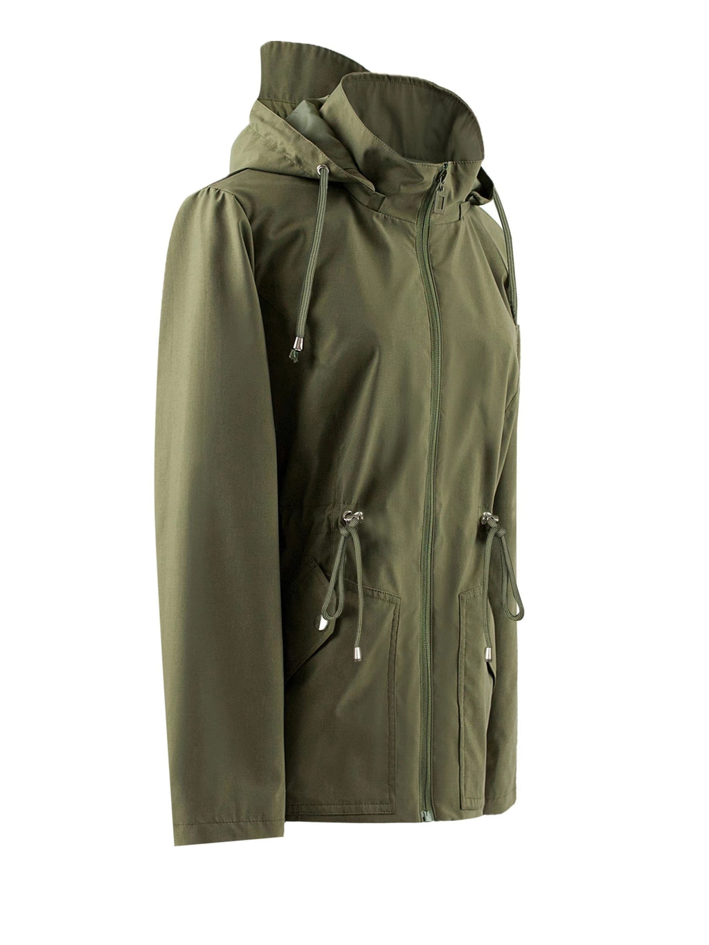 Veste Femme Imperméable avec Capuche – Veste de Pluie Coupe-Vent