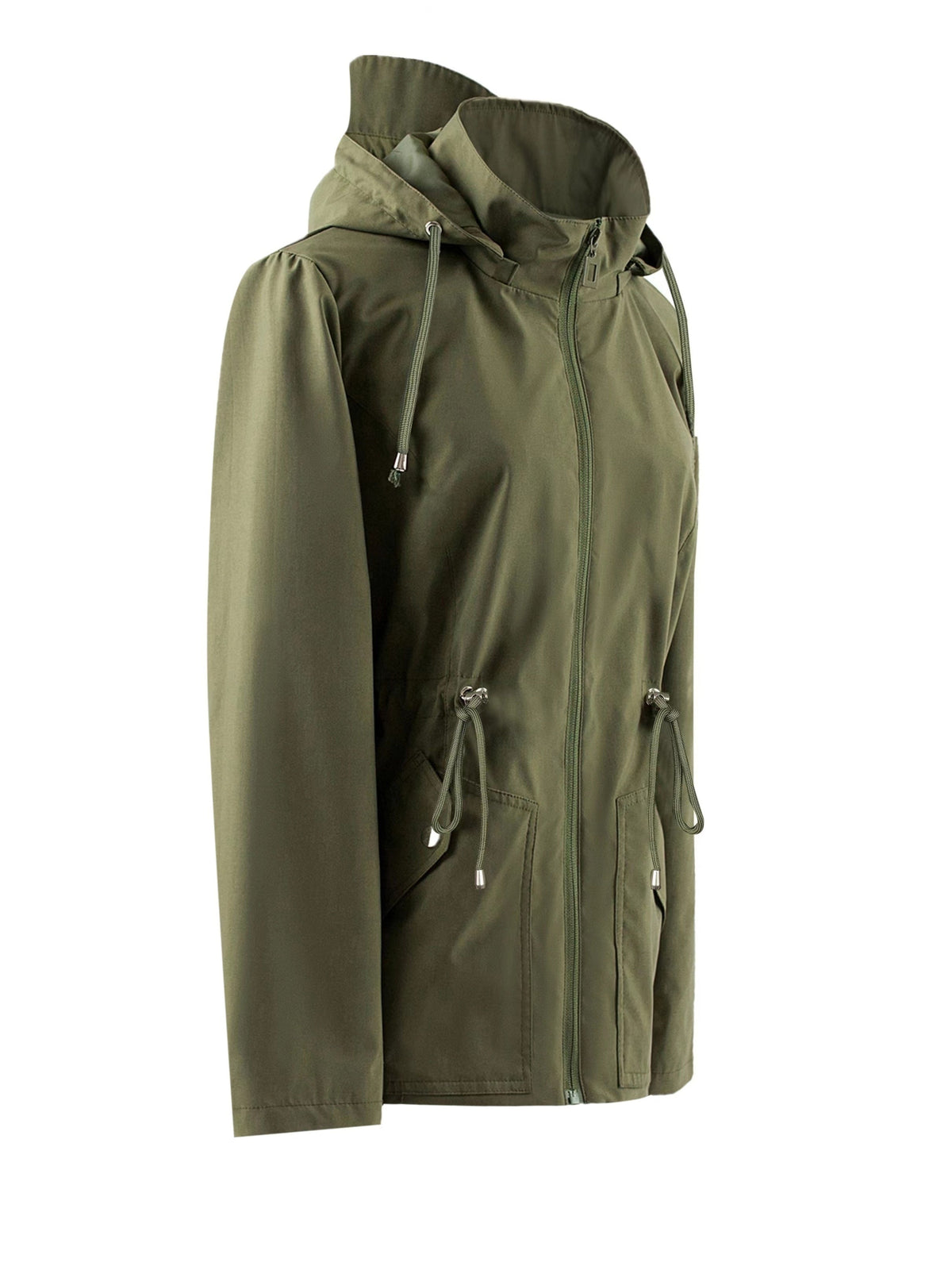 Veste Femme Imperméable avec Capuche – Veste de Pluie Coupe-Vent