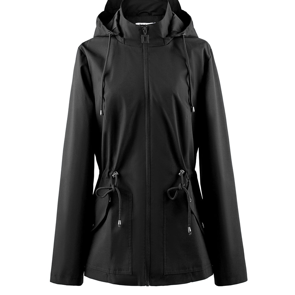 Veste Femme Imperméable avec Capuche – Veste de Pluie Coupe-Vent