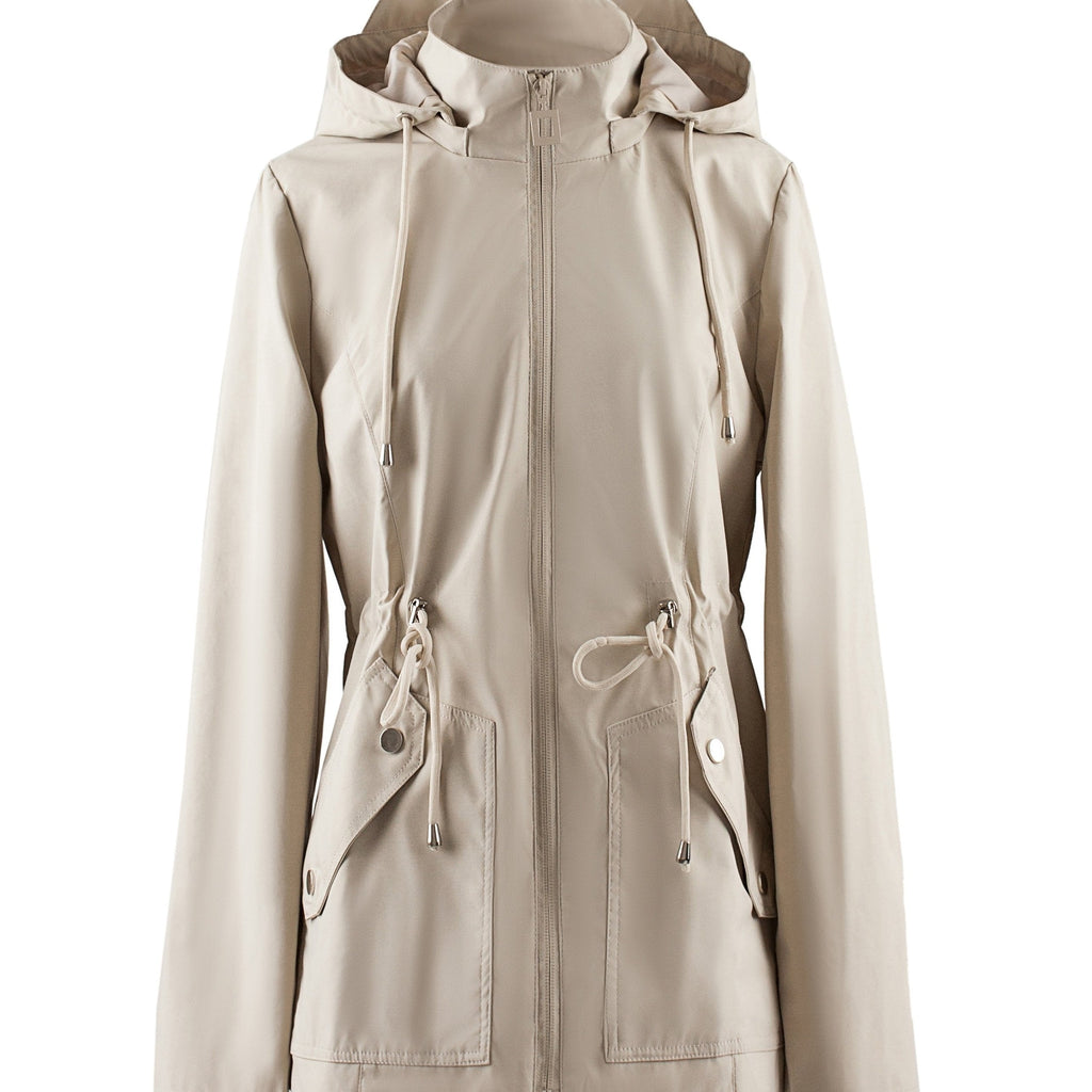 Veste Femme Imperméable avec Capuche – Veste de Pluie Coupe-Vent