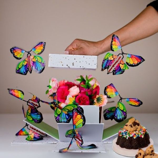 FlyingButterfly – Papillons Volants | Surprise Magique pour Cartes & Boîtes Cadeaux | Événement Réutilisable pour Anniversaires & Mariages