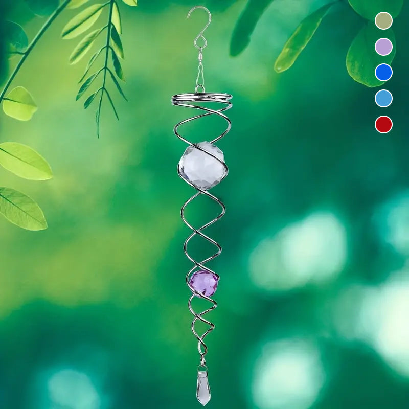 1+1 GRATUIT | CrystalTwister - Spirale Métallique en Cristal Mobile
