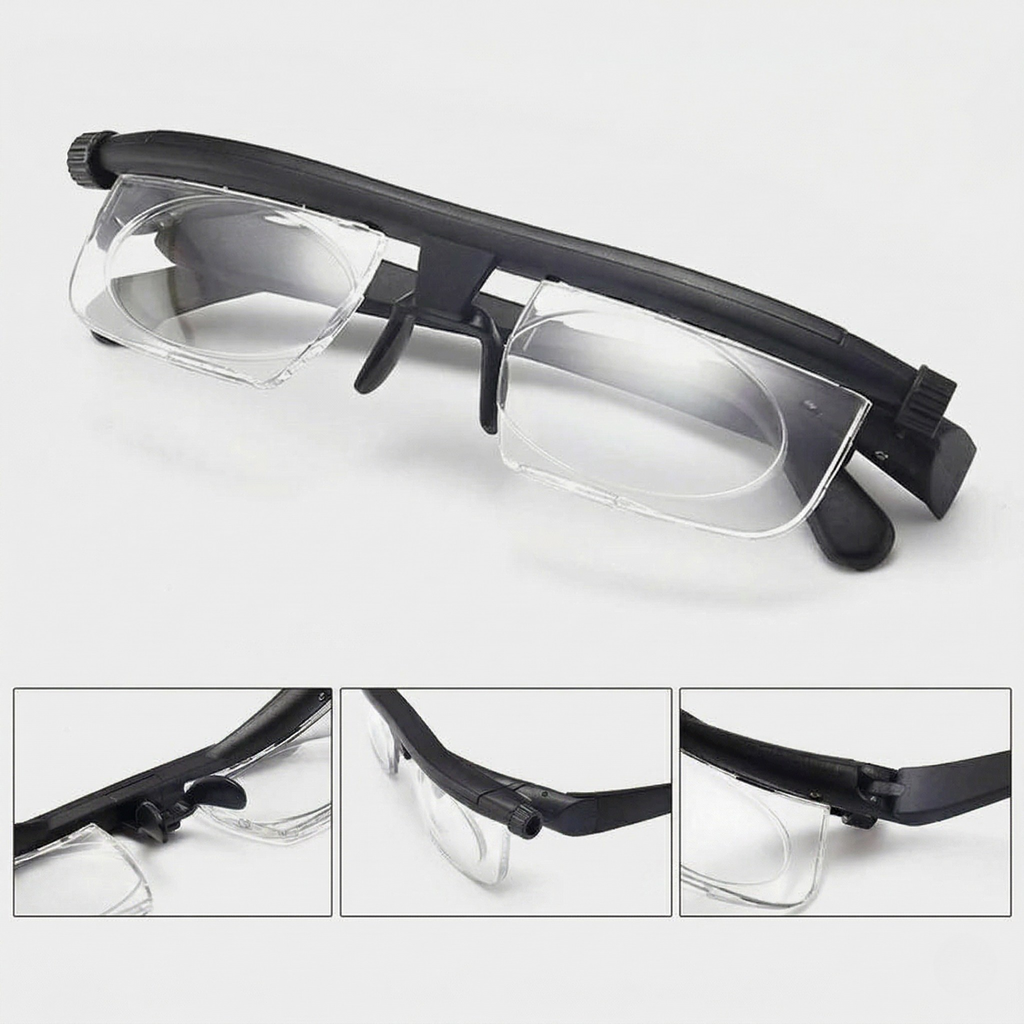 Lunettes de Lecture Réglables avec Mise au Point Variable Lentilles Adaptatives Unisexe