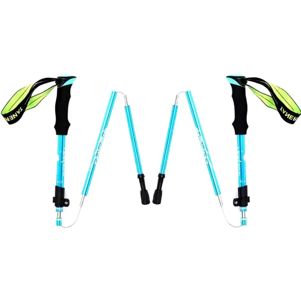 Bâton de Trekking en Aluminium Pliable pour des Randonnées Sans Effort