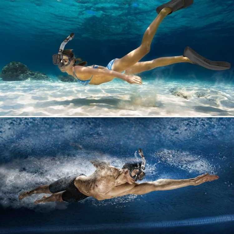 Masque de Plongée Pliable ProDive avec Vue à 180° pour Sports Nautiques
