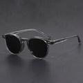 Lunettes de soleil pour hommes RetroView – Lunettes rondes en écaille de tortue avec monture légère