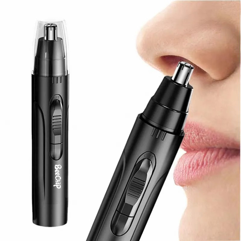 Rasoir professionnel pour les poils du nez et des oreilles sans douleur pour hommes et femmes – Rechargeable