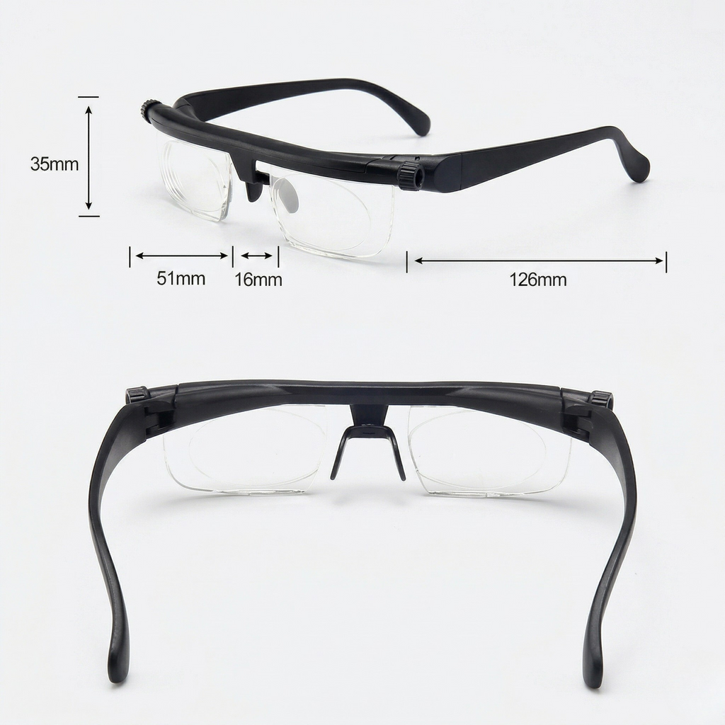 Lunettes de Lecture Réglables avec Mise au Point Variable Lentilles Adaptatives Unisexe