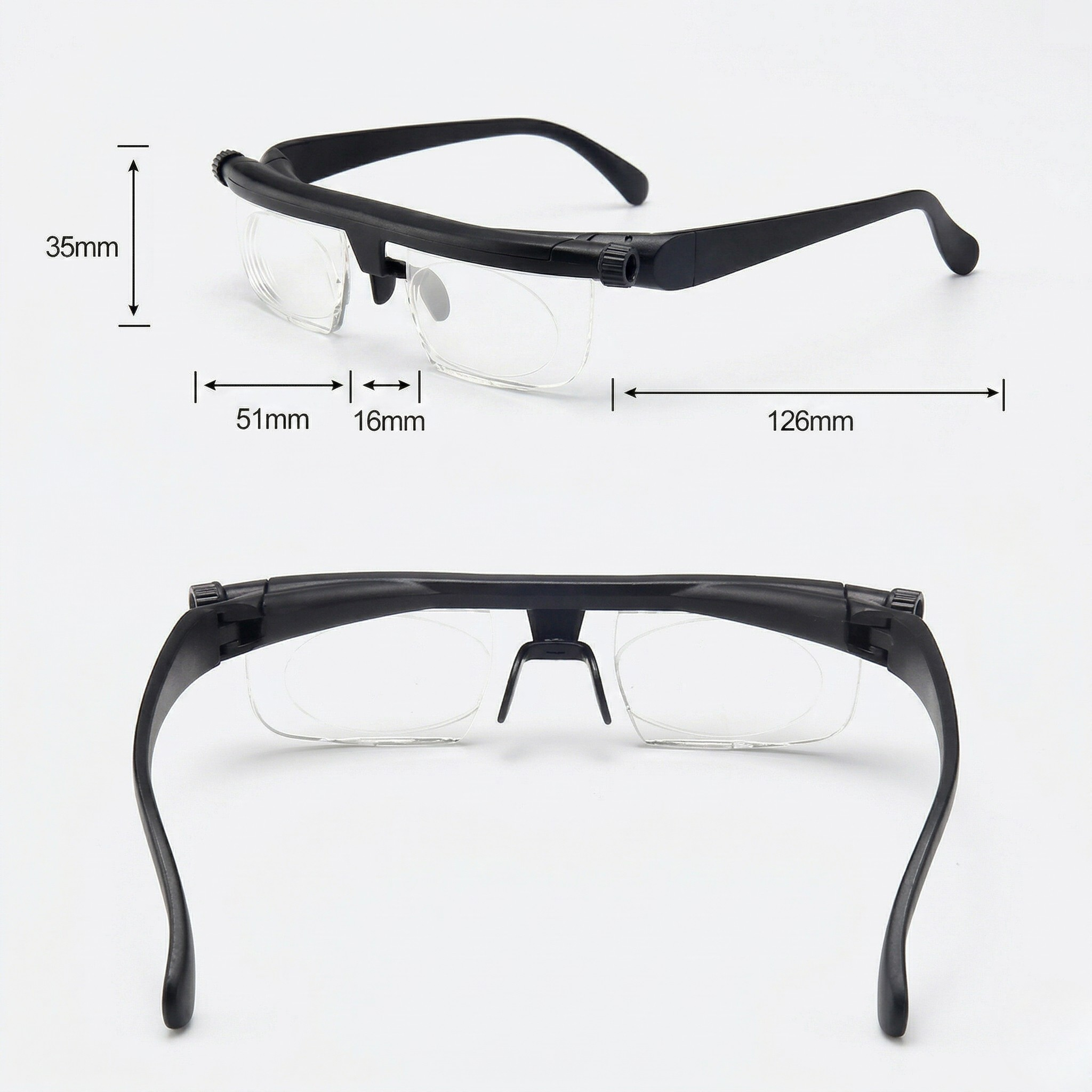 Lunettes de Lecture Réglables avec Mise au Point Variable Lentilles Adaptatives Unisexe