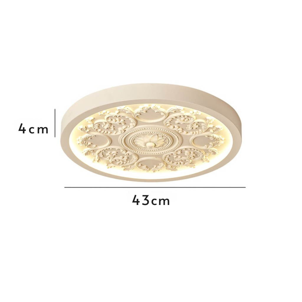 GlowMira | Lampe de plafond moderne en résine avec couleur de lumière variable