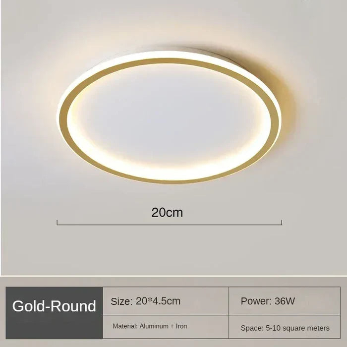 Plafonnier Rond Scandinave - AuroraSphere