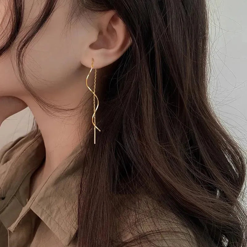 Boucles d'oreilles en vagues
