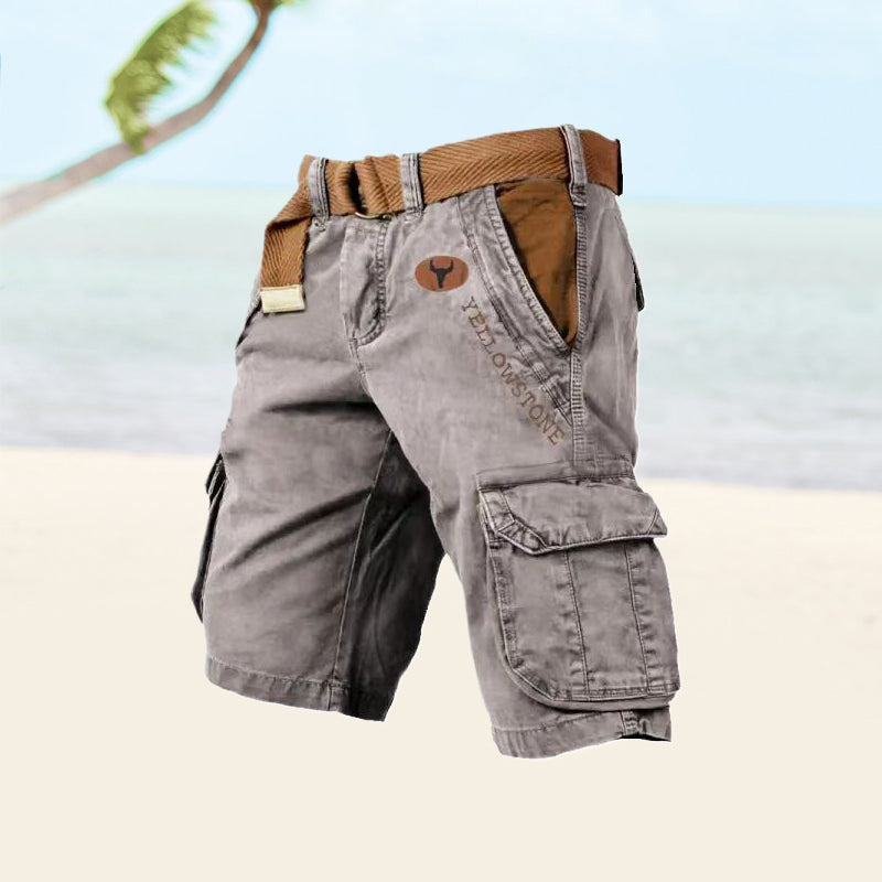 Shorts cargo multifonctionnels pour hommes - Ethan, Édition été 2025