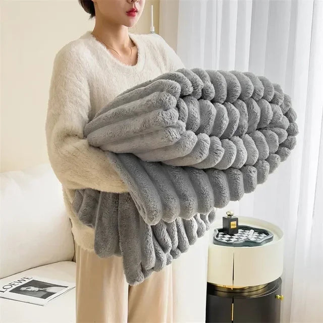 Couverture Maxi Hiver en Peluche Douce - LuxuraWrap
