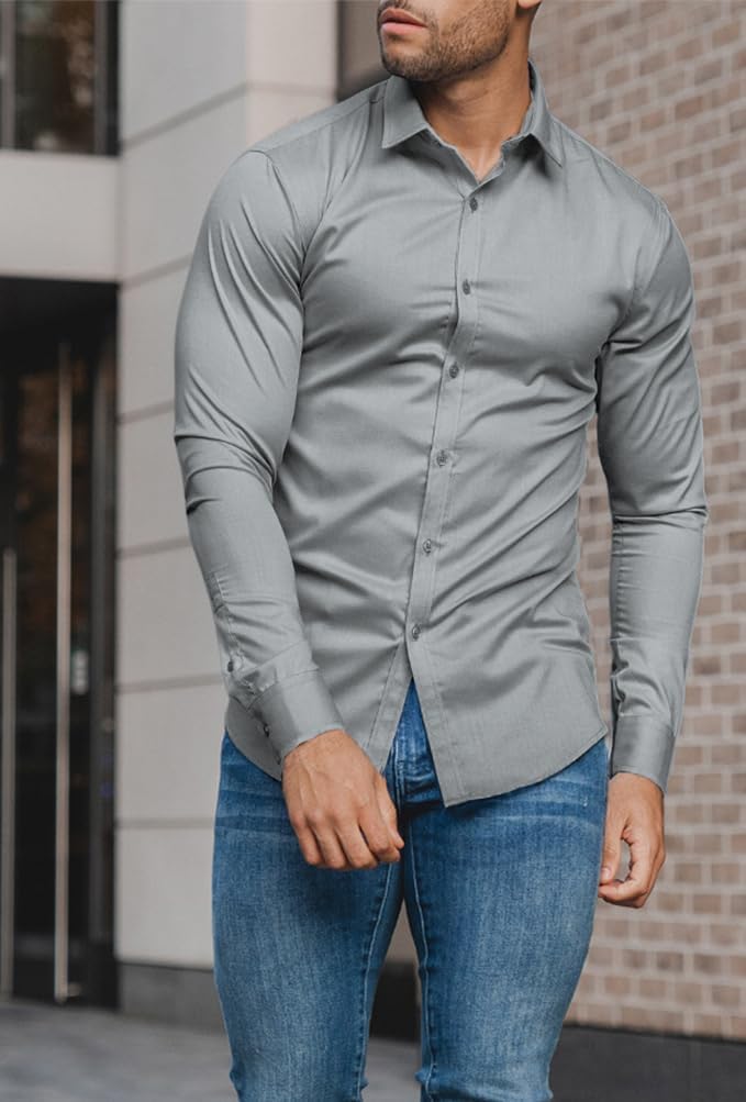 Chemise Slim-Fit pour Hommes pour le Printemps 2026 – Anti-Froissement – David