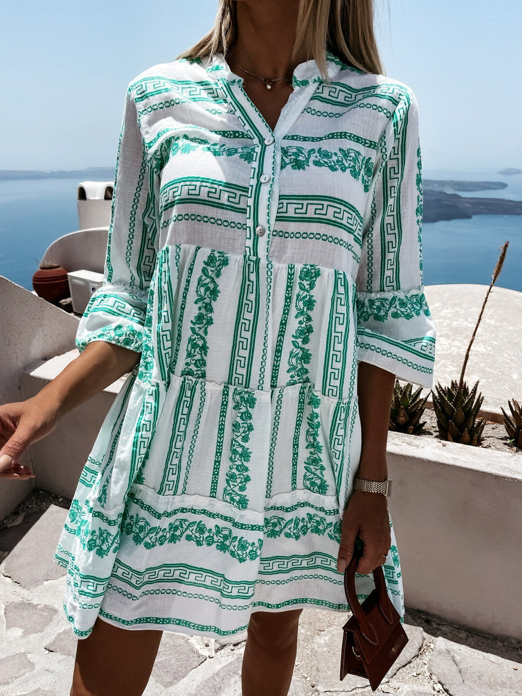 Robe à volants pour l'été 2025 | Belle robe boho légère avec un motif joyeux