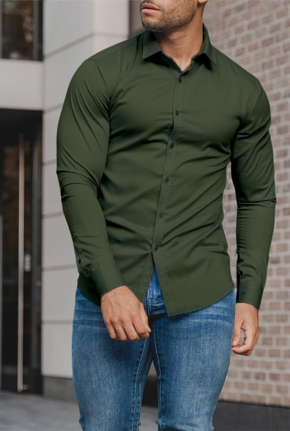Chemise Slim-Fit pour Hommes pour le Printemps 2026 – Anti-Froissement – David