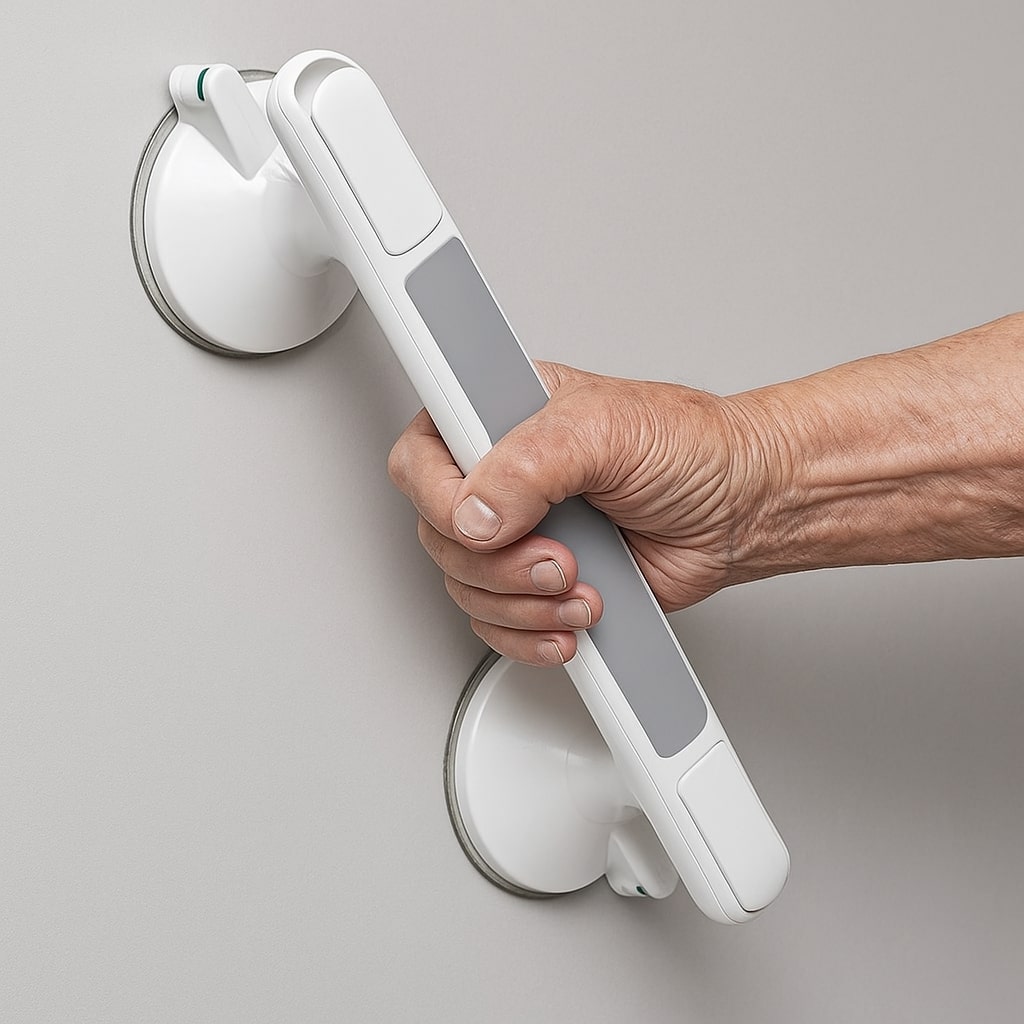 SecureGrip : Poignée de sécurité sans perçage pour douche et bain