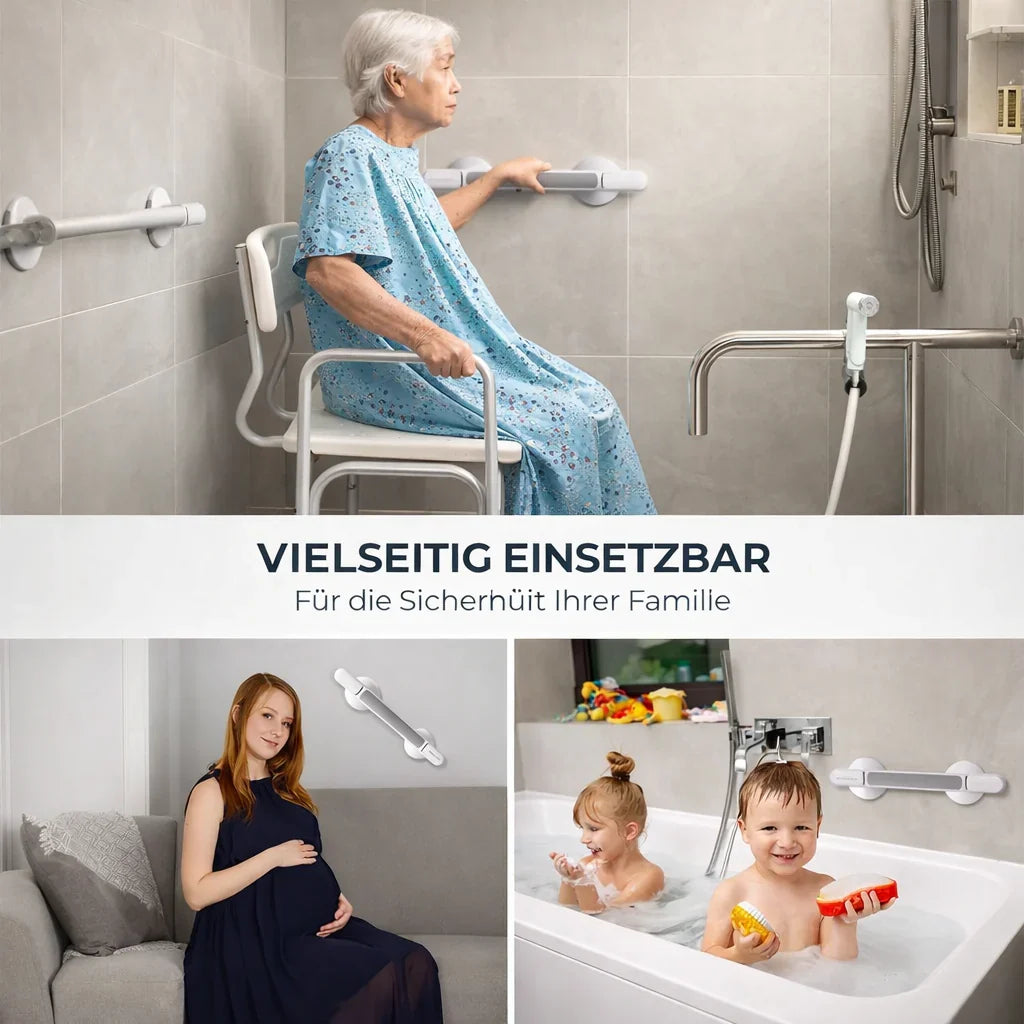 SecureGrip : Poignée de sécurité sans perçage pour douche et bain