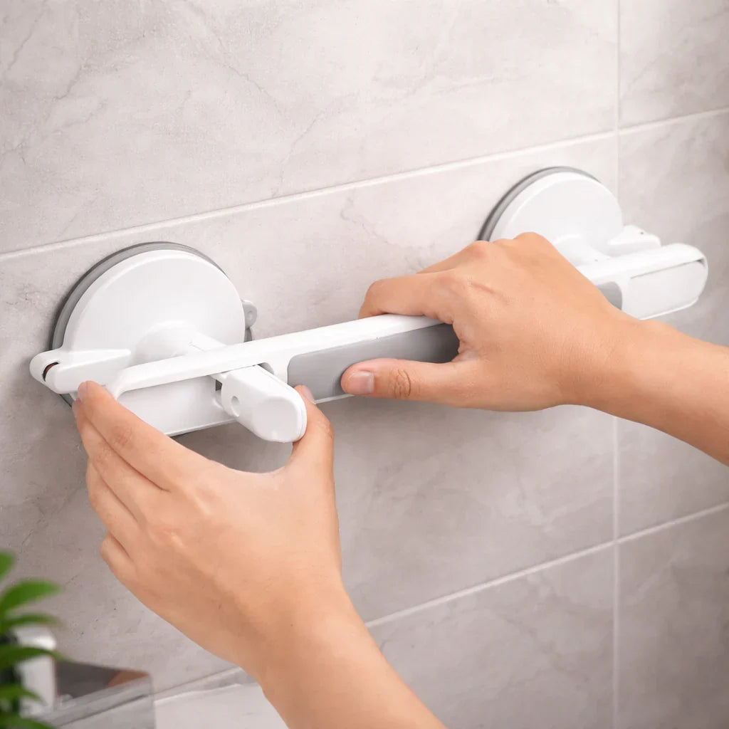 SecureGrip : Poignée de sécurité sans perçage pour douche et bain