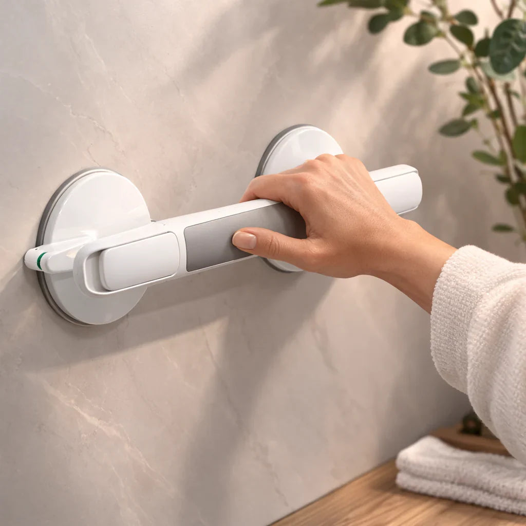 SecureGrip : Poignée de sécurité sans perçage pour douche et bain