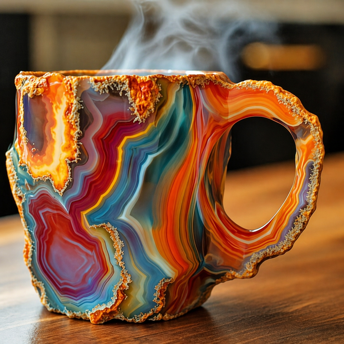 Mug en Cristal Unisexe Fait Main - Isolé et Sûr au Micro-ondes