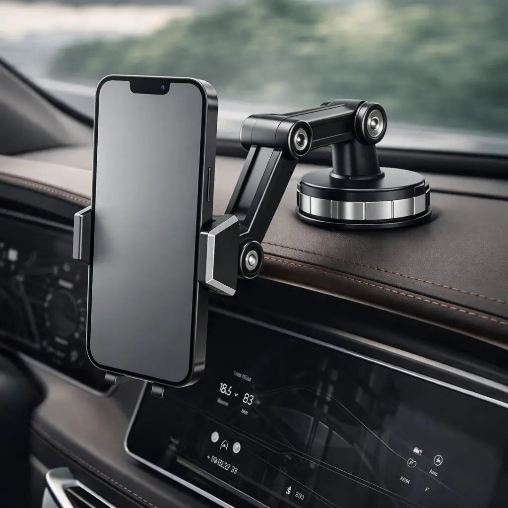 Support de téléphone pour voiture | Support de téléphone avec ventouse & rotation à 360° | LuxGrip
